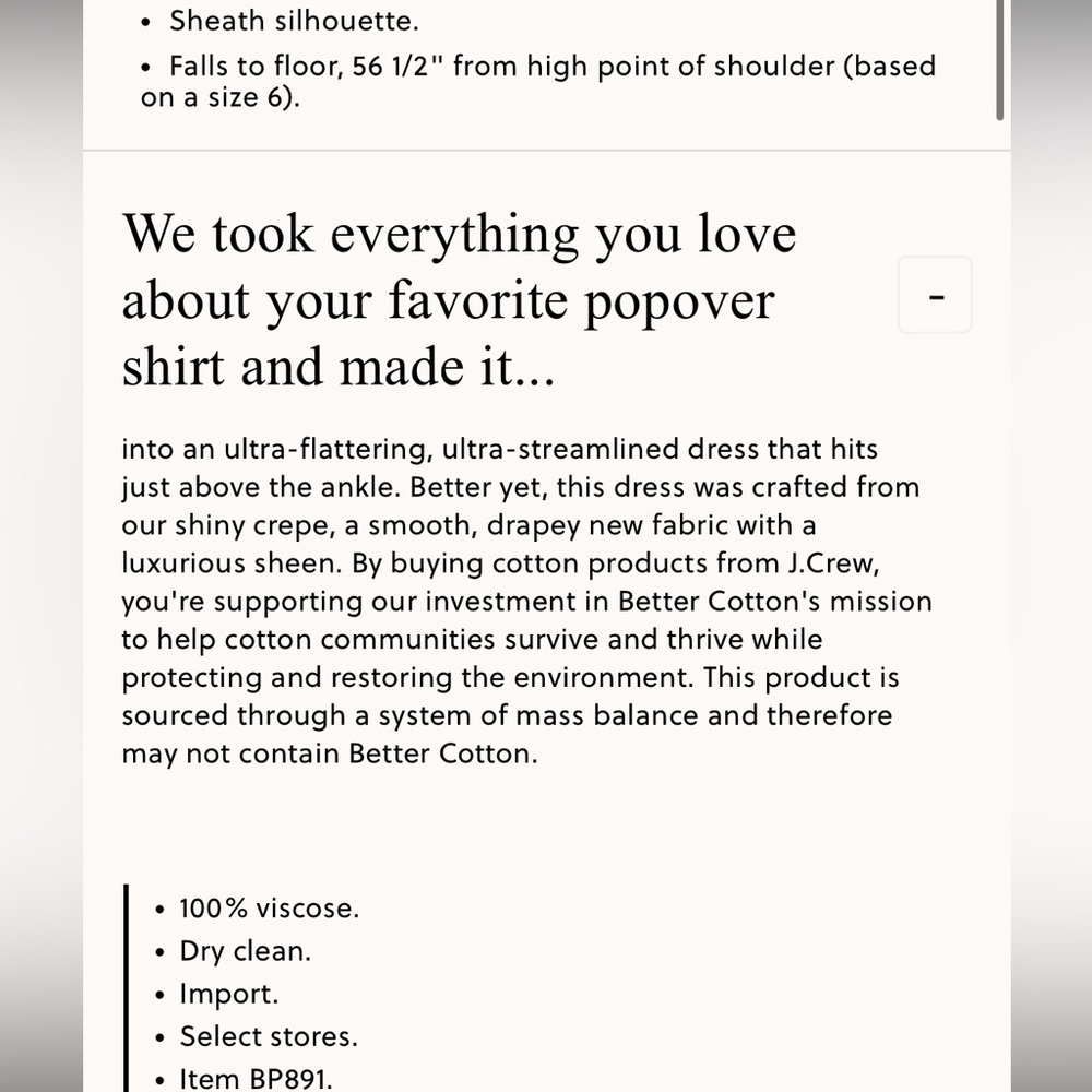 J.Crew Limited-edition maxi collared slip dress in shiny crepe - Picture 7 of 8